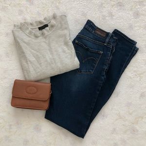 JCrew Ruffle Sweater